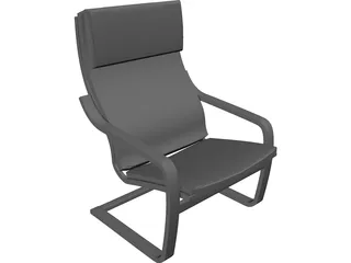 Poang Chair 3D Model