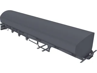 Tanker Semitrailer Frame 3D Model