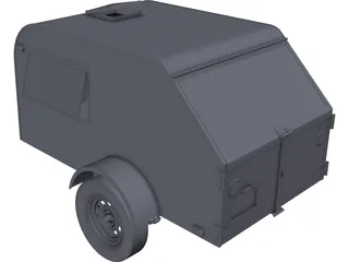 Teardrop Trailer 3D Model