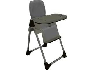 Baby High Chair 3D Model