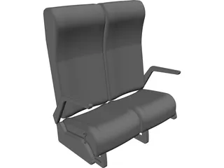 Luxury Bus Seats 3D Model