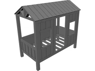 Cabin Bed 3D Model