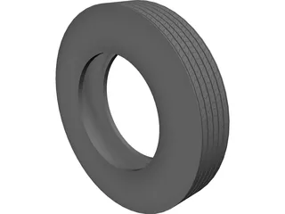 Tire Uniroyal LT40 11 R24.5 3D Model