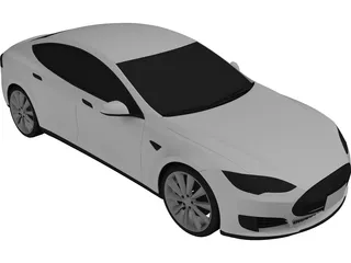 Tesla Model S (2016) 3D Model