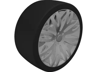 Racing Car Sports Wheel Rim 3D Model