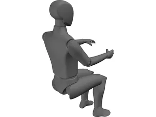 Ergonomic Man 3D Model