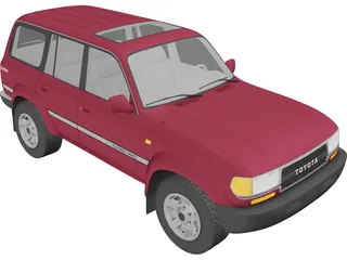 Toyota Land Cruiser J80 (1989) 3D Model