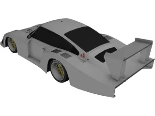 Porsche 935-78 Moby Dick 3D Model