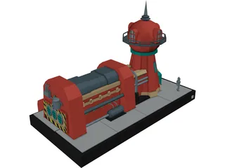 Planet Express Building 3D Model