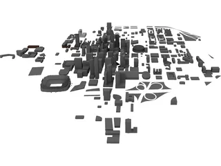 Charlotte Downtown 3D Model