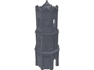 Meydan Saat Sari 3D Model