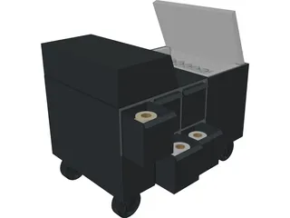 Pull Cart 3D Model