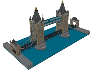 London Tower Bridge 3D Model