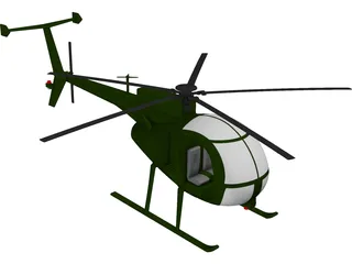 MD Helicopters MH-6 Little Bird 3D Model