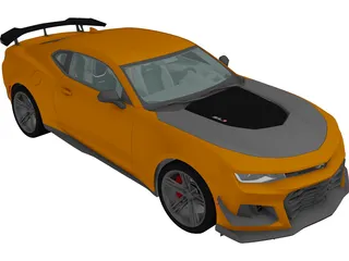 Chevrolet Camaro ZL1 1LE (2018) 3D Model