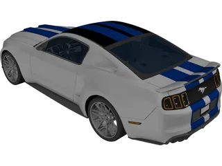 Ford Mustang GT 3D Model