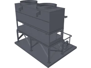 Cooling Water Module 3D Model