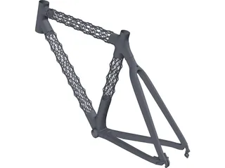 IsoTruss Road Bike Frame 3D Model