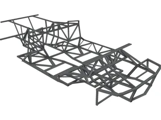 Lamborghini Diablo Frame 3D Model