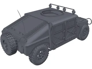 M1151 HMMWV Hummer 3D Model