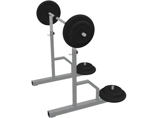 Barbell Gym 3D Model