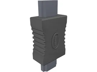 HDMI Connector 3D Model