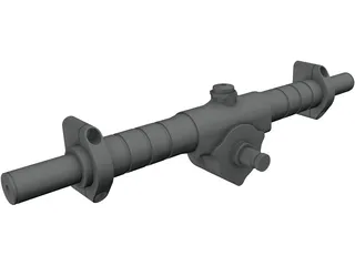 KAZ Technologies FSAE Steering Rack 3D Model