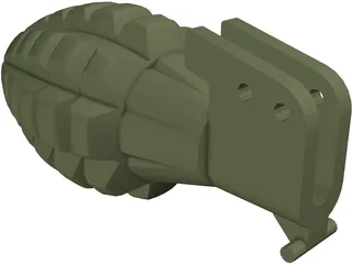 Pineapple Mk2 Grenade 3D Model