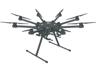 DJI S1000 Spreading Wings 3D Model