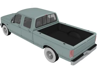 Ford F150 Crew Cab (1996) 3D Model