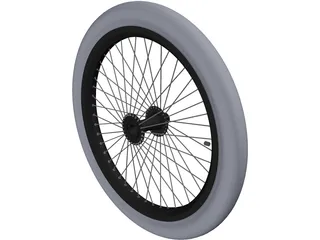 Bike Wheel 20-inch 3D Model