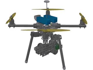 X4 Quadcopter 3D Model