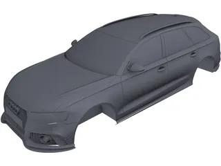 Audi RS6 Body 3D Model