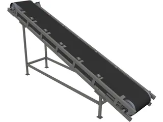 Belt Conveyor 3D Model