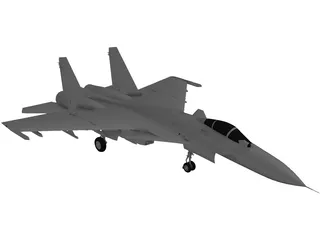 Sukhoi SU-33 Flanker-D 3D Model