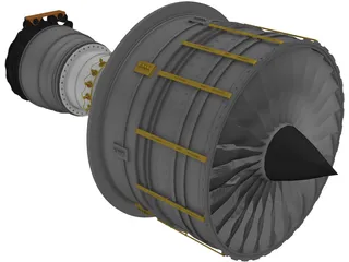 Jet Engine 3D Model