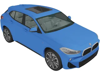 BMW X2 M Sport (2018) 3D Model