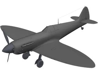 Supermarine Spitfire 3D Model