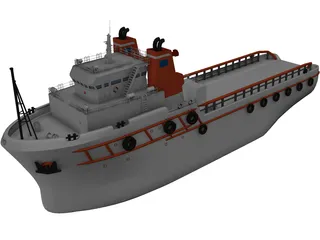 Tugboat 3D Model