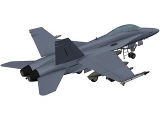 F-18D 3D Model