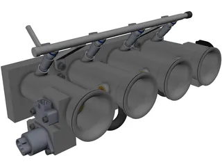 Custom ITB Manifold 3D Model