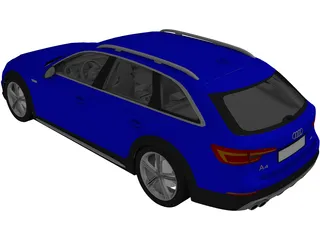 Audi A4 Avant (2018) 3D Model