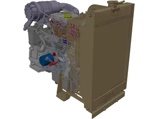 Perkins 403D-11 Engine 3D Model