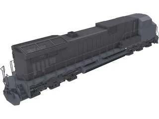 GE Dash 9 3D Model