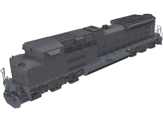 EMD SD70AC 3D Model