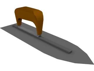 Steel Concrete Finishing Trowel 3D Model