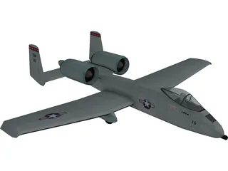 A-10 Thunderbolt II 3D Model