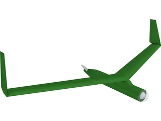 Birdseye Unmanned Drone Glider 3D Model