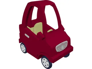 Coupe Toy Car 3D Model