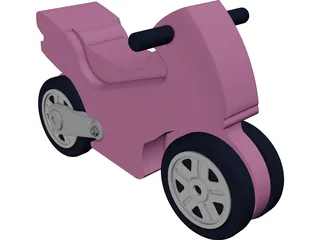 Toy Motorcycle 3D Model